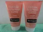 Lot of 2 Neutrogena Acne Wash Oil Free Pink Grapefruit Foaming Scrub 4.2oz