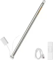 Zigbee Rechargeable Roller Shade Motor for 17/25/28mm Tube, Smart Blinds Motor Automatic Curtain Opener with App/Voice/Remote Control, Tuya Zigbee hub is Required (Motor with 9-Channel Remote)