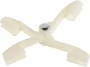 EXQUIMEUBLE Mosquito Net Holder Canopy Clip Sunshade Clips Canopy Hanging Clips Shading Net Clips Tent Bedding Clips Lock Net Clip Car Bumper Clips Folding Mosquito Net Clips White Plastic
