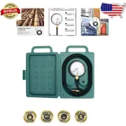 Manifold Gas Pressure Gauge - 1/8” NPT Connector, Easy Install & Carry Case