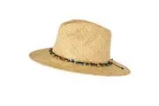 Ocean & Earth Breeze Lightweight Ladies Raffia Cane Wide Brim Hat