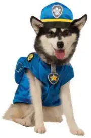 Chase Paw Patrol Police Cute Puppy Fancy Dress Up Halloween Pet Dog Cat Costume