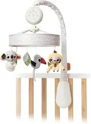 Tiny Love Boho Chic Luxe Musical Mobile Baby Infant Toys Bed Decoration Entertainment & Developmental Electronic Features, White Noise, Volume Control, Timer and Night-time LED Light