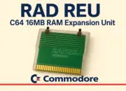 RAD REU 1750 Clone RAM Expansion Cartridge Commodore 64 C64 complete