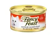 Fancy Feast Adult Classic Savory Salmon Feast Pate Wet Cat Food 85g