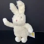 NWT Bunnies by the Bay Bunny White Rabbit Plush Shaggy Sherpa 11" Stuffed Animal