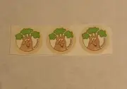 Vintage 80's Trend Scratch and Sniff Stinky Stickers TREE-MENDOUS! Set Of 3