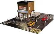 Alloy Car Model Toy Display Stand 1:64 Car Dioramas Parking Lot Led Lights Vehicle Display Collection Display Car Store Models Car Garage Protection Collectibles(710032)