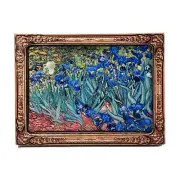 Van Gogh Irises Magnet 3.25 IN - 3 Inches/Multi Color