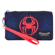 Loungefly Marvel Spider-Man Across The Spider-Verse Miles Morales Nylon Zipper Pouch Wristlet Wallet - New, With Tags
