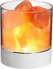 Daseeme Himalayan Salt Stone Night Light 7 Colors LED Rock Crystal Lamp Portable USB Natural Air Purification Lamp for Car Home Office Bedroom Desktop Decoration