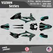 Graphics Kit for Beta Xtrainer RR, RX,RR-S 250 300 (2023) Vizion - TEAL-SHIFT