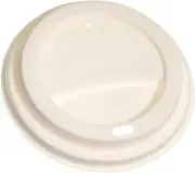 EcoQuality Disposable Fiber Coffee Cup Dome Lids for Coffee & Tea Cups - 100% Co