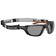 Bolle Safety NESS+SEAL Orange / Black Temples Platinum AS/AF Smoke Lens-Assembled With Gakset / Foam + Strap (PSSNESF417)