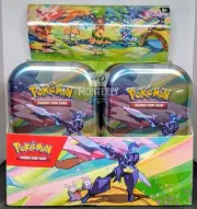 Pokemon TCG Vibrant Paldea Mini Tin Display Case W/10 Tins SEALED 2 Of EACH ART