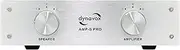 Dynavox AMP-S Pro Amplifier and Speaker Switch in Metal Housing for Stereo and Surround Amplifier, Banana Plug or Clamp Connection, Silver