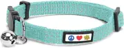 Reflective Cat Collar with Safety Buckle and Removable Bell Cat Collar Kitten Co