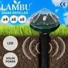 Lambu Solar Snake Repellent Ultrasonic Pest Repeller Yard Garden 4/8X LED Light