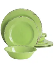 Gibson Mauna 12pc Melamine Dinnerware Set