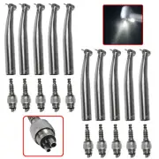 10 Torque Dental LED E-Generator Handpiece + 4 Holes Coupler Coupling