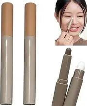 Dual-End Non-Smudge Contour Pencil, Dual-Ended Contour & Highlight Stick, Concealer Makeup Shading Stick, Long Lasting & Waterproof, Nose & Face Sculpting for Natural Definition (02+03)