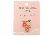 Urban Best Grandma Memento Pin Decorative Display Keepsake Tag/Badge Blue 2cm