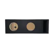 6” Dual Ported Subwoofer Enclosure Car Audio Speaker MDF-Black 6”
