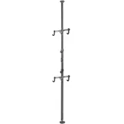 CyclingDeal Floor to Ceiling 2 Bike Storage Stand - Dual Hanger Gravity Hook Parking Pole Rack - Storing Bicycles in Garage or Apartment - up to 3m