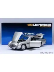 AUTOart GOLDFINGER 007 JAMES BOND ASTON MARTIN DB5 1/18 SILVER 70296