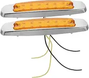 PRETYZOOM 2pcs High Brightness Side Marker Lights Durable Electroplated Truck and Trailer Warning Lamps Versatile Side Lights for Cars and Rvs Easy Installation