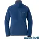 【MONT-BELL】女 CP100 PULLOVER 輕量保暖刷毛上衣.排汗休閒衫.中層衣/CLIMAPLUS 100薄刷毛.彈性透氣/1106594 BL 藍