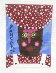 The Quarter Stitch/Terry Gaskins Pancakes Handpainted Needlepoint Canvas