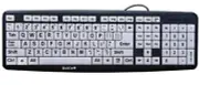 Large Print Computer Keyboard | Visually Impaired Keyboard | High Contrast Bl...