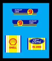 Matchbox Lesney Superfast N9 Ford Escort RS.2000,Set of Stickers