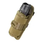 Yellow Tactical Flashlight Pouch Holster with 360 Rotating Clip Adjustable Belt