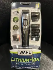 NEW Wahl Lithium Ion Beard Trimmer WAHL 3024199 Mens Grooming Tool Shaver