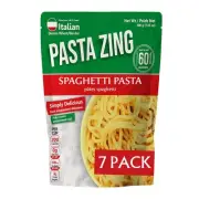 Pasta Zing Mircrowavable Spaghetti Pasta Pack of 7 7.05 Ounce | Ready To Eat ...