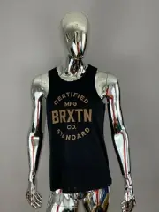 Men's BRIXTON Blue Adult Graphic T-Shirt Size M