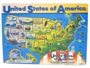 Melissa & Doug United States of America Wooden Jigsaw Puzzle NEW