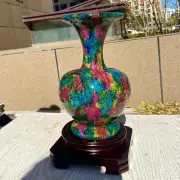 5.73LB Natural Colorful Jade Flower Vase Collection Decoration Treatment Stone
