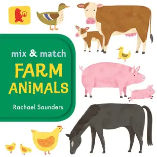 Mix and Match: Farm Animals (Baby Walker)(硬頁書)/Rachael Saunders【禮筑外文書店】