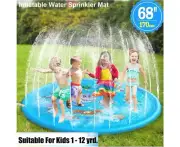 68'' Kids Sprinkler Splash Pad Mat - Summer Outdoor Water Play Wading Pool Toys