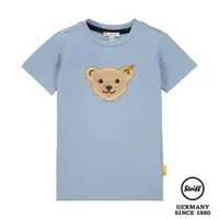 在飛比找PChome24h購物優惠-STEIFF德國精品童裝 - 熊頭童裝 藍色T恤 (短袖上衣