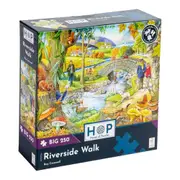250pc House Of Puzzles Riverside Walk Big 34x48cm Jigsaw Puzzle Kids 3y+