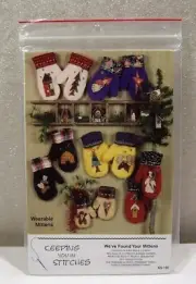Mittens Applique Christmas Winter Sewing Children & Adult Med Large Size Pattern