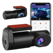 Dash Cam Front 32GB SD Card Mini WiFi Dash Cam for Cars 1080P 140° Wide-Angle...