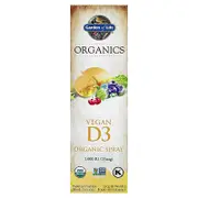 Garden of Life, Vegan D3 Organic Spray, Vanilla, 25 mcg (1,000 IU), 2 fl oz (58 ml)