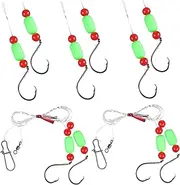 GOOHOCHY Fishing Tackle Kit 5pcs High Carbon Steel Hooks Floats Beads for Saltwater Catfishing