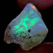 Enchant Ethiopian 12.30 Ct "Play-Of-Color" Fire Opal Raw/Rough Specimen Gemstone
