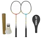 New [Set of 2 with shuttlecock] Badminton racket Yonex Badminton racket Muscle